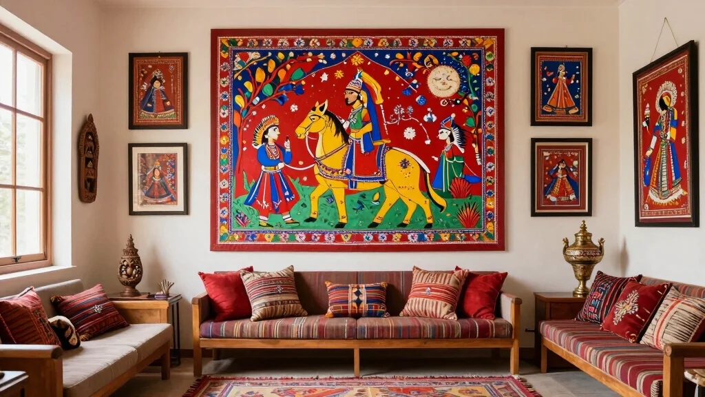 17 Rajasthani Wall Art Ideas Full of Color & Culture