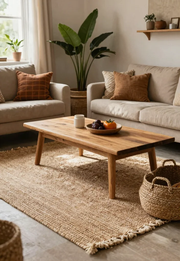 17 Rug Sizes Living Room Ideas for the Perfect Fit 37 17 Rug Sizes Living Room Ideas for the Perfect Fit - 11. The Soft Natural Fiber Rug 1