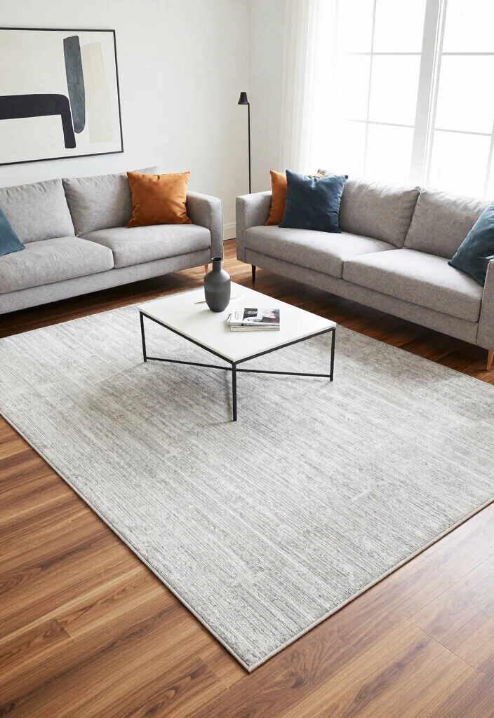 17 Rug Sizes Living Room Ideas for the Perfect Fit 13 17 Rug Sizes Living Room Ideas for the Perfect Fit - 3. The Chic 4x6 Runner Rug 1