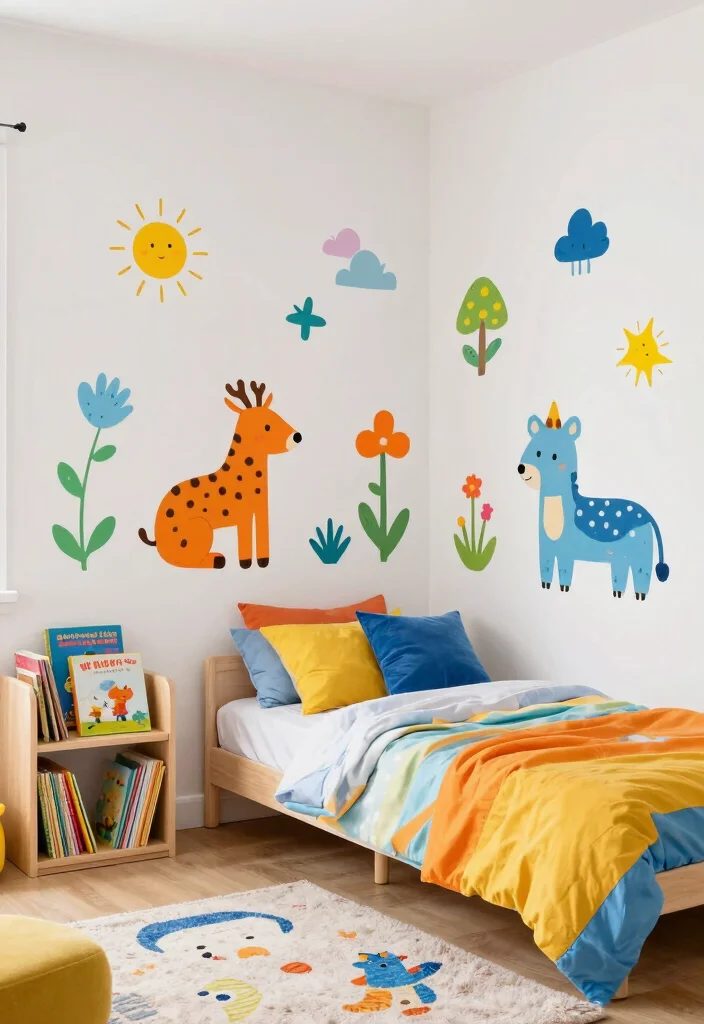 17 Wall Art Designs Paint Ideas That Transform Blank Walls - 10. Wall Decals 1