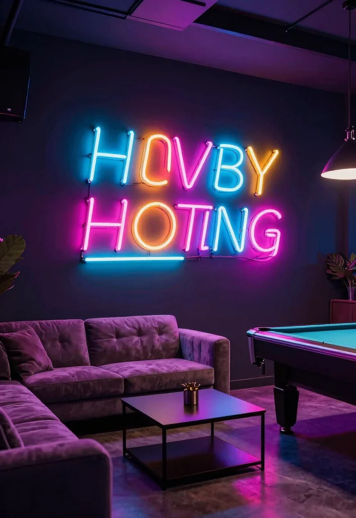 17 Wall Art Designs Paint Ideas That Transform Blank Walls - 16. Neon and LED Art 1