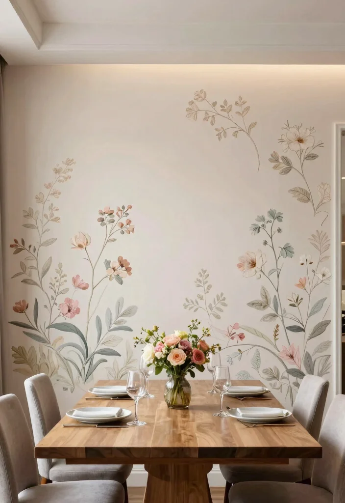 17 Wall Art Designs Paint Ideas That Transform Blank Walls - 4. Stencil Wall Art 1