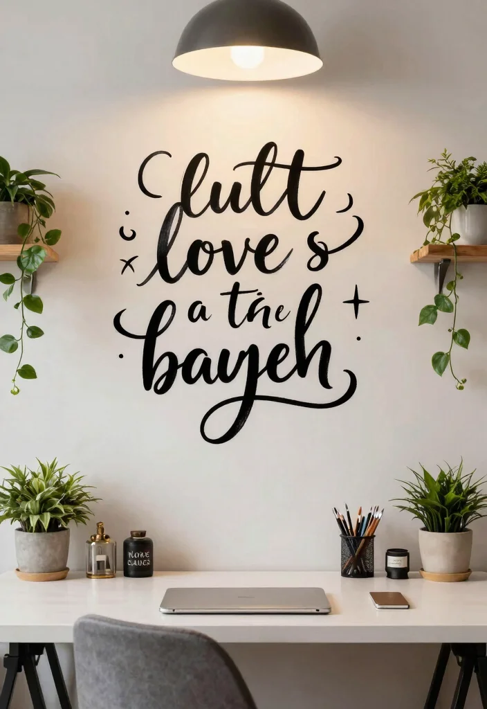 17 Wall Art Designs Paint Ideas That Transform Blank Walls - 9. Inspirational Quotes 1