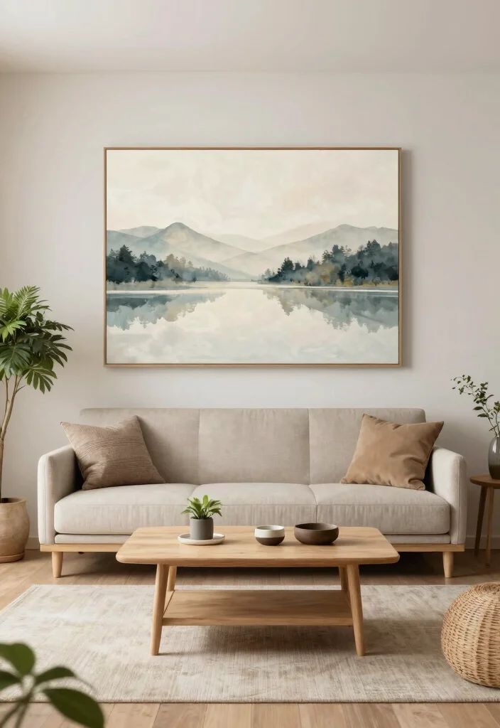 18 Artwork for Living Room Wall Art Ideas That Impress Guests - 18. Feng Shui Focus 1