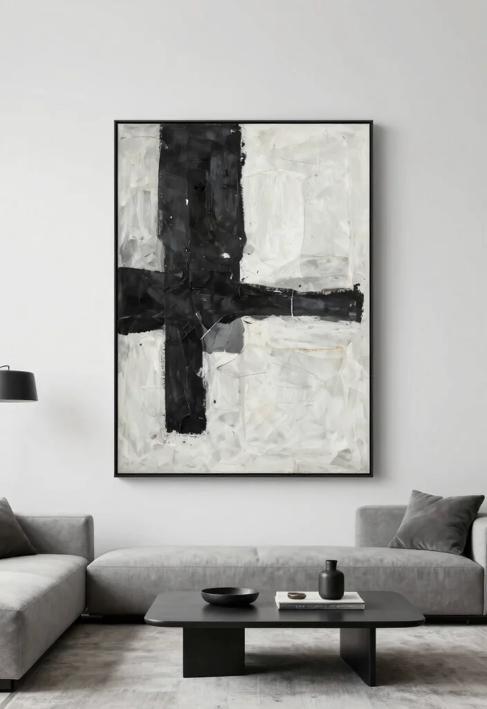 18 Artwork for Living Room Wall Art Ideas That Impress Guests - 5. Minimalist Appeal 1