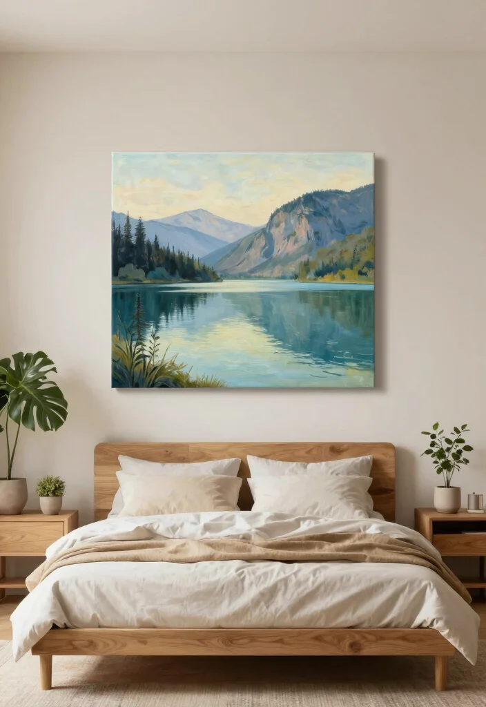 18 Bedroom Wall Art Painting Ideas That Feel Personal - 6. Nature-inspired Paintings 1
