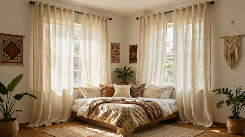 18 Boho Bedroom Curtains Ideas With Free Spirited Style