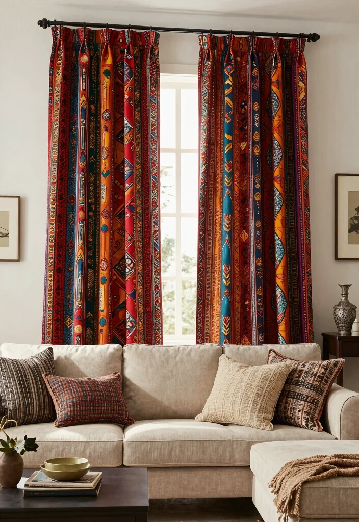 18 Curtains Living Room 2026 Trending Ideas That Transform Your Space - 14. Cultural Inspirations 1