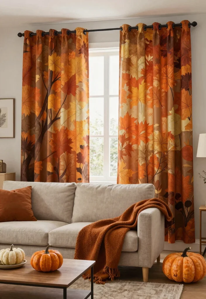 18 Curtains Living Room 2026 Trending Ideas That Transform Your Space - 18. Seasonal Decorating 1