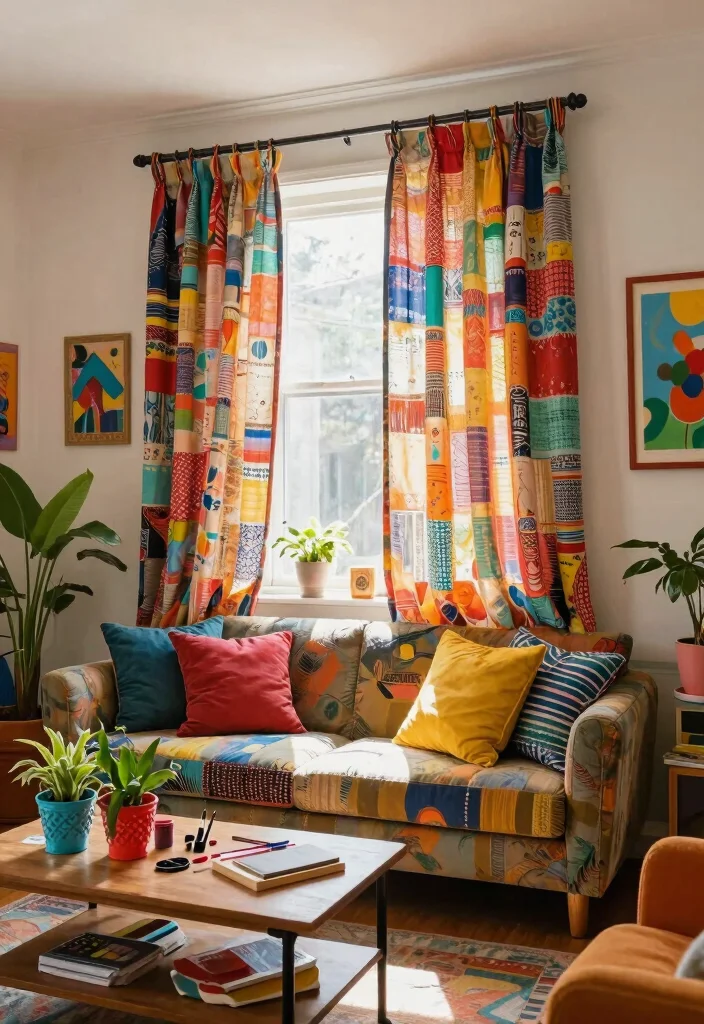 18 Curtains Living Room 2026 Trending Ideas That Transform Your Space - 3. Recycled Fabric Wonders 1