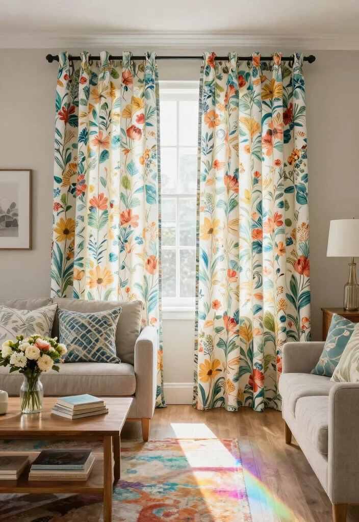 18 Curtains Living Room 2026 Trending Ideas That Transform Your Space - 6. Eco-Friendly Patterns 1