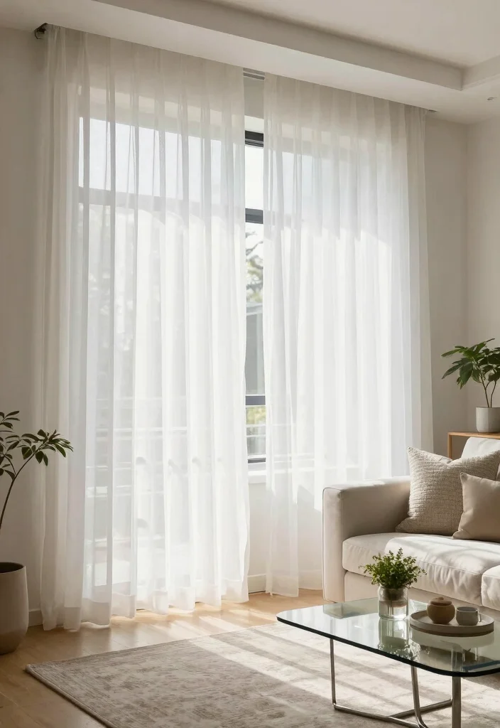 18 Curtains Living Room 2026 Trending Ideas That Transform Your Space - 7. Sheer Elegance 1