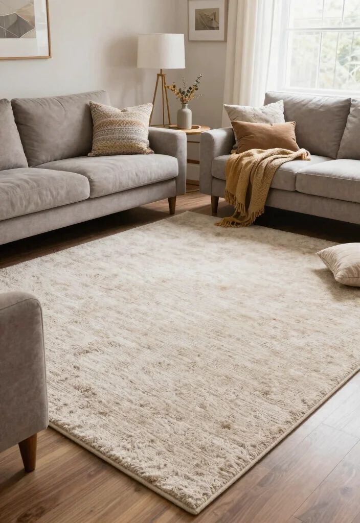 18 Rug on Top of Carpet Living Room Ideas That Actually Work 45 18 Rug on Top of Carpet Living Room Ideas That Actually Work - 15. Layering with Purpose 1