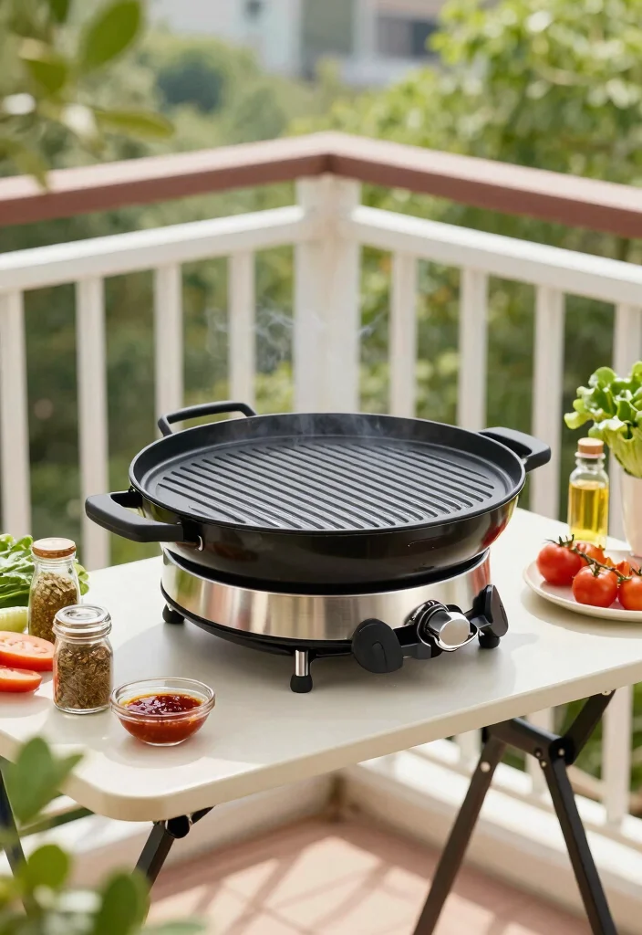 14 Balcony Grill Ideas for the Ultimate Cookout Setup 48 14 Balcony Grill Ideas for the Ultimate Cookout Setup - 8. Portable Grill Options 1