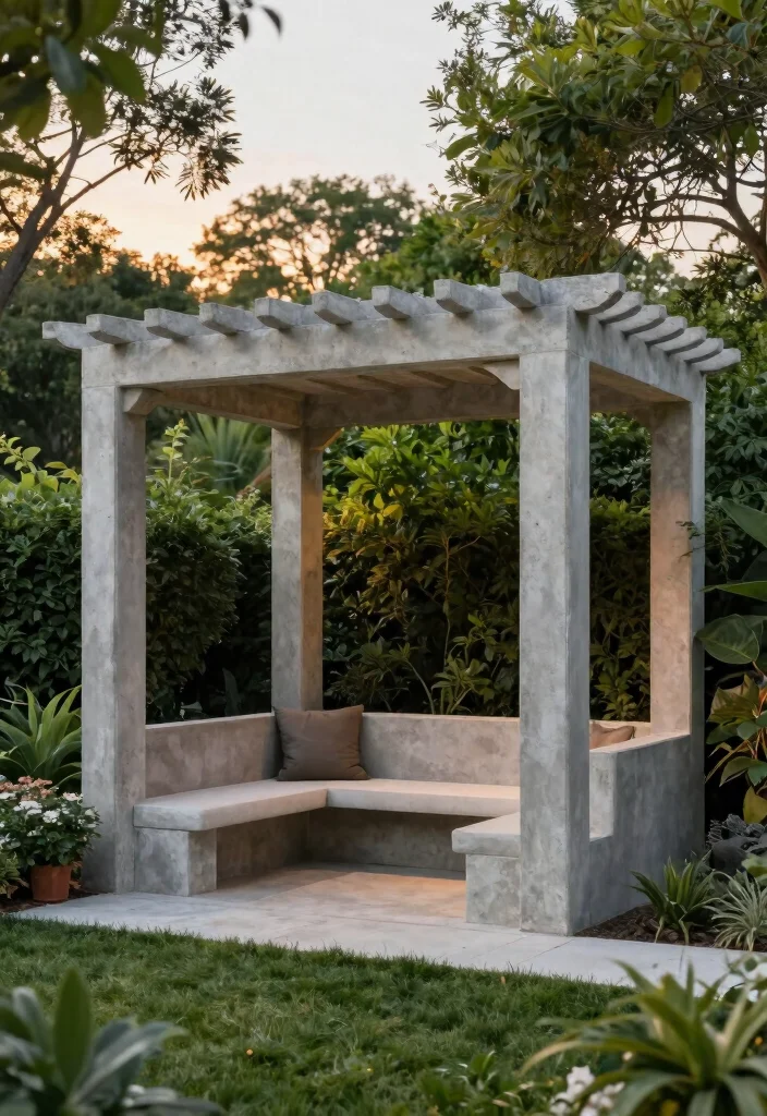 14 Concrete Pergola Ideas With Modern Edge 65 14 Concrete Pergola Ideas With Modern Edge - Conclusion 1