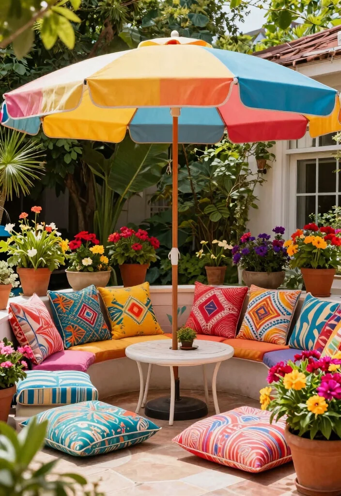 14 Cozy Patio Ideas That Feel Like a Retreat - 6. Colorful Accents 1