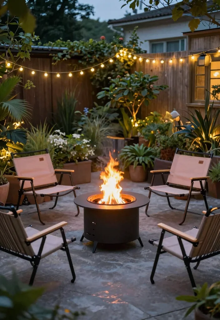 14 Fire Pit Garden Ideas That Feel Warm & Welcoming 54 14 Fire Pit Garden Ideas That Feel Warm & Welcoming - 14. Portable Fire Pit for Versatility 1