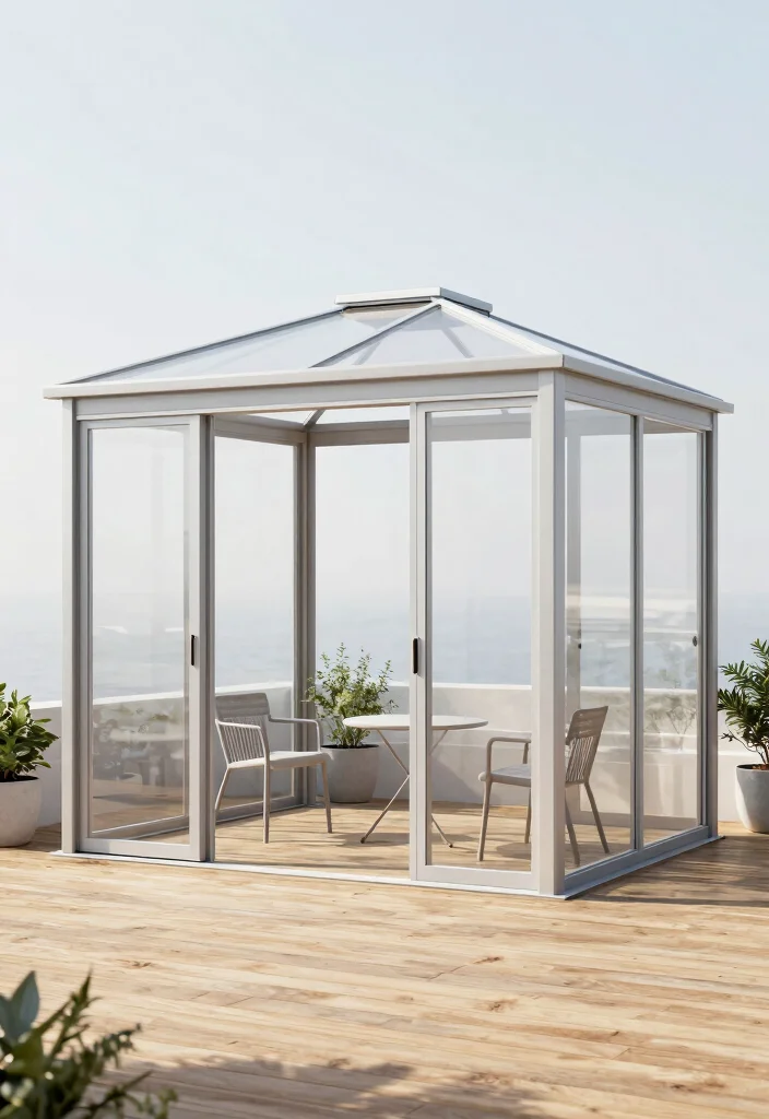 14 Gazebo Ideas Terrace Spaces Will Love 1 14 Gazebo Ideas Terrace Spaces Will Love - 1. Minimalist Marvel 1