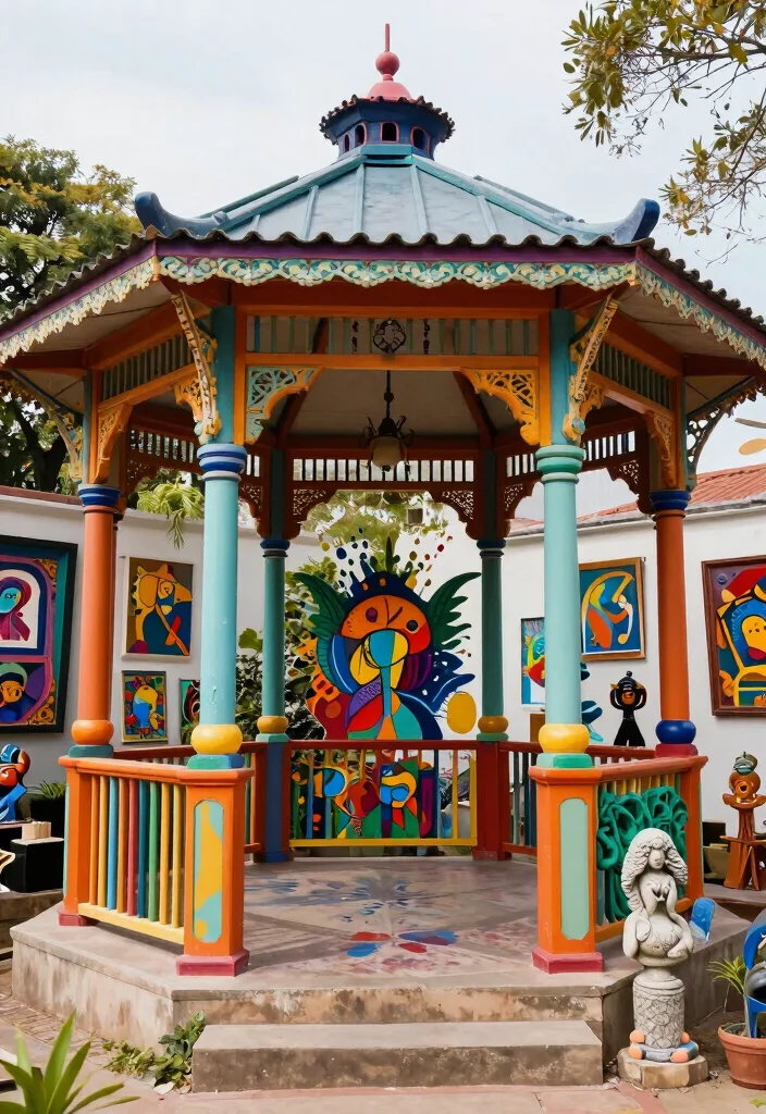 14 Gazebo Ideas Terrace Spaces Will Love 31 14 Gazebo Ideas Terrace Spaces Will Love - 11. Artistic Expression 1