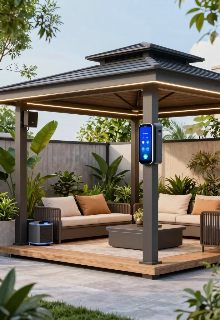 14 Gazebo Ideas Terrace Spaces Will Love 42 14 Gazebo Ideas Terrace Spaces Will Love - 12. Smart Technology Integration 1