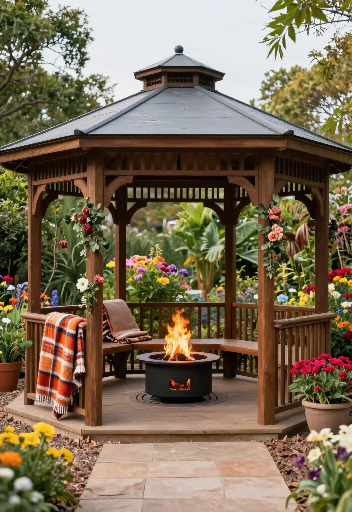 14 Gazebo Ideas Terrace Spaces Will Love 54 14 Gazebo Ideas Terrace Spaces Will Love - 14. Seasonal Sanctuary 1