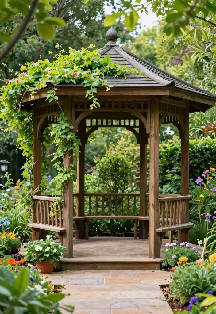 14 Gazebo Ideas Terrace Spaces Will Love 4 14 Gazebo Ideas Terrace Spaces Will Love - 4. Garden Oasis 1