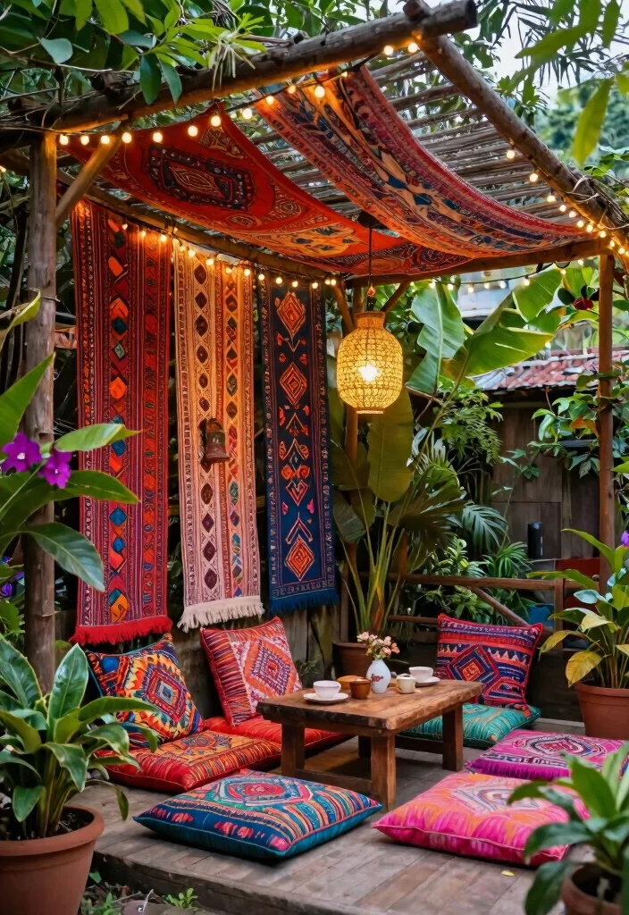 14 Small Pergola Ideas That Maximize Compact Spaces 24 14 Small Pergola Ideas That Maximize Compact Spaces - 4. Bohemian Style Pergola 1