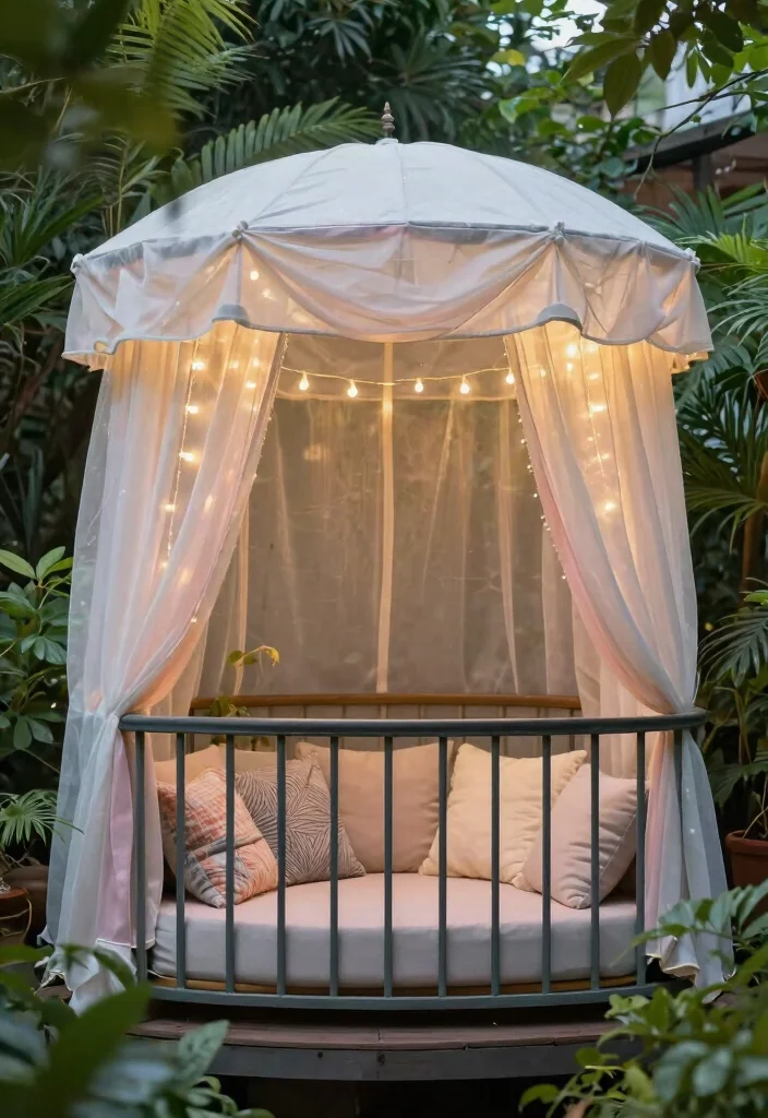 15 Balcony Covering Ideas From Rain That Still Look Chic - 2. Cozy Canopies for a Snug Feel 1