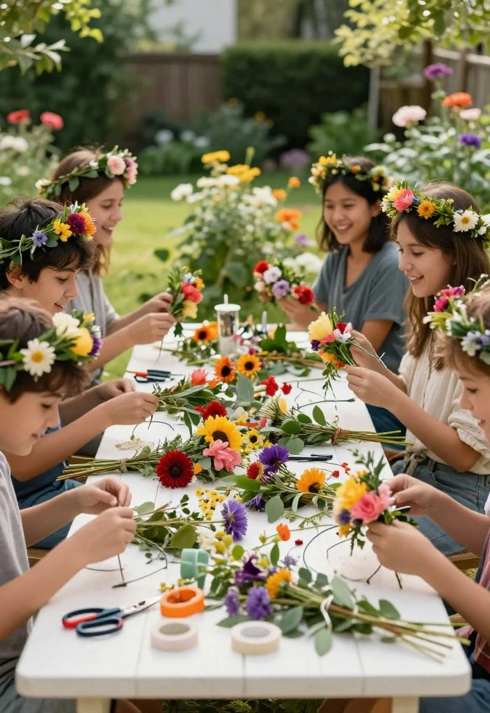 15 Engagement Party Ideas Backyard Hosts Will Love - 2. Flower Crown Station 1