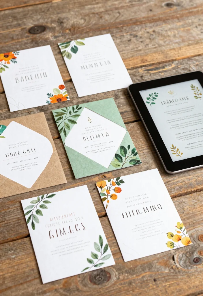 15 Engagement Party Ideas Backyard Hosts Will Love - 4. Eco-Friendly Invitation Design 1