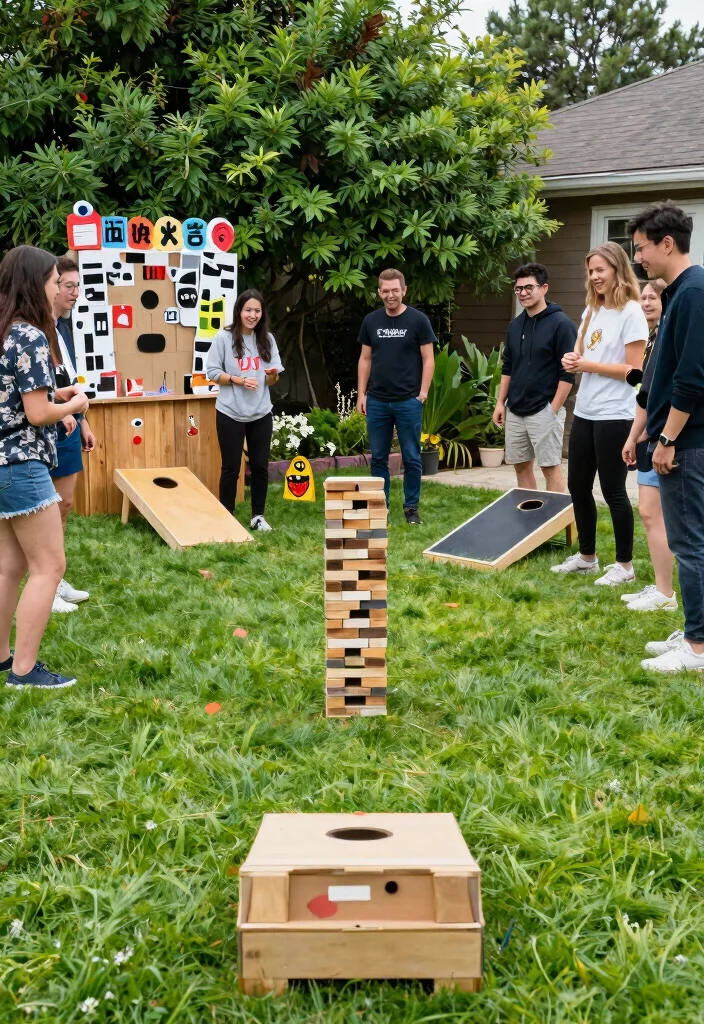 15 Engagement Party Ideas Backyard Hosts Will Love - 7. Interactive Games Corner 1