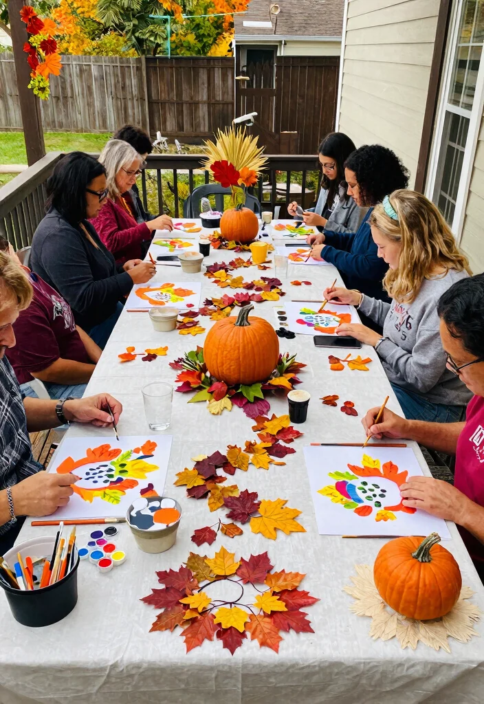 15 Fall Patio Decorating Ideas That Capture Autumn Vibes - 12. DIY Fall Craft Corner 1
