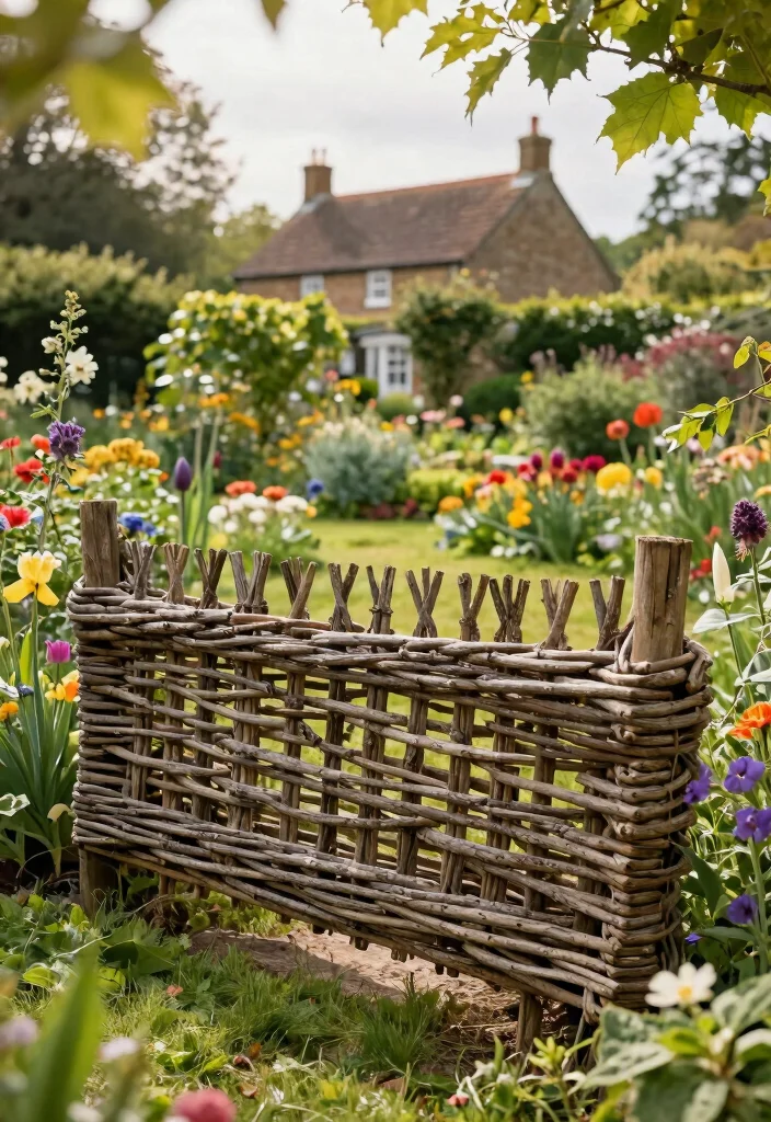 15 Front Garden Fence Ideas UK Homes Will Love - 11. Hurdle Fencing 1