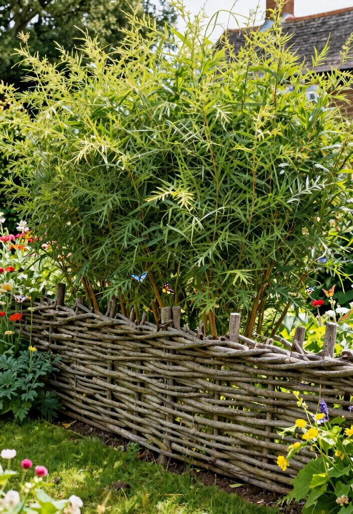 15 Front Garden Fence Ideas UK Homes Will Love - 2. Living Willow Fence 1
