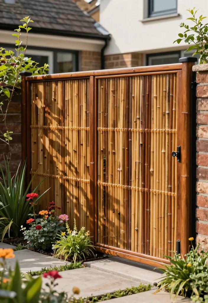 15 Front Garden Fence Ideas UK Homes Will Love - 3. Bamboo Fencing 1