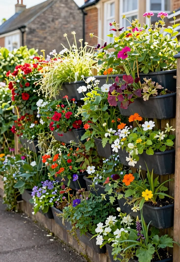 15 Front Garden Fence Ideas UK Homes Will Love - 6. Vertical Garden Fence 1