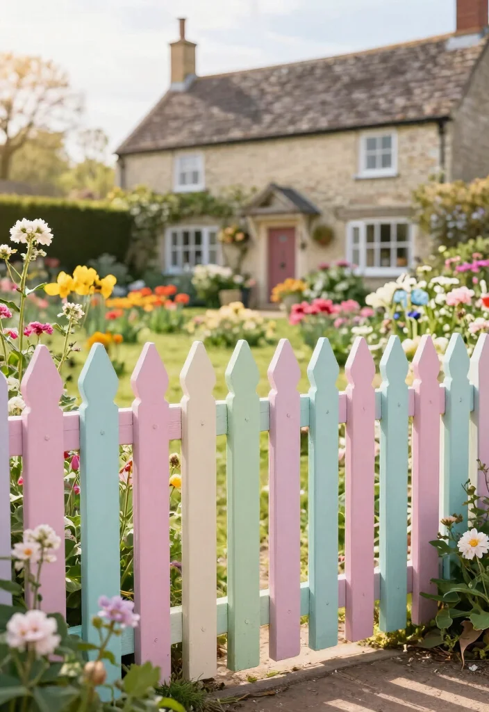 15 Front Garden Fence Ideas UK Homes Will Love - 8. Painted Picket Fence 1