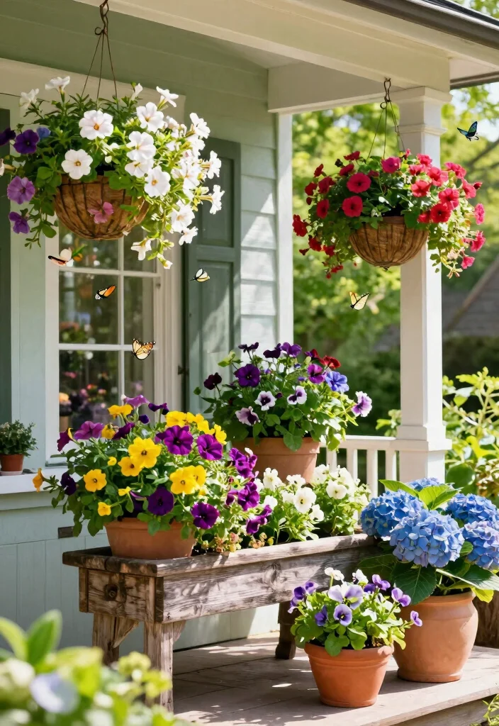 15 Front Porch Ideas Spring Lovers Will Adore 1 15 Front Porch Ideas Spring Lovers Will Adore - 1. Floral Frenzy 1