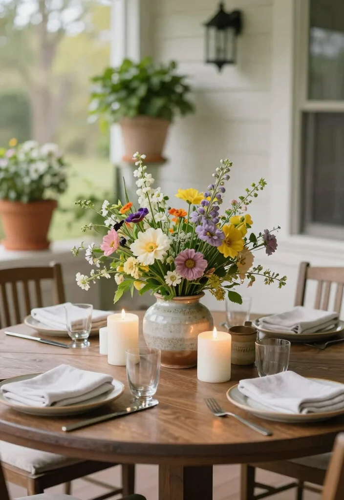 15 Front Porch Ideas Spring Lovers Will Adore 41 15 Front Porch Ideas Spring Lovers Will Adore - 11. Simple Centerpiece for Tables 1