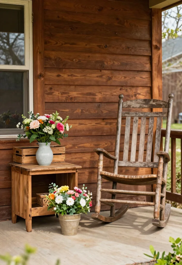 15 Front Porch Ideas Spring Lovers Will Adore 42 15 Front Porch Ideas Spring Lovers Will Adore - 12. Rustic Wood Accents 1