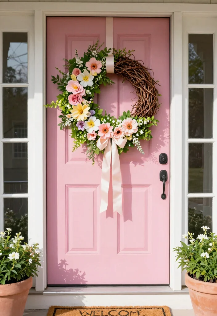 15 Front Porch Ideas Spring Lovers Will Adore 3 15 Front Porch Ideas Spring Lovers Will Adore - 3. Spring Wreath Wonders 1
