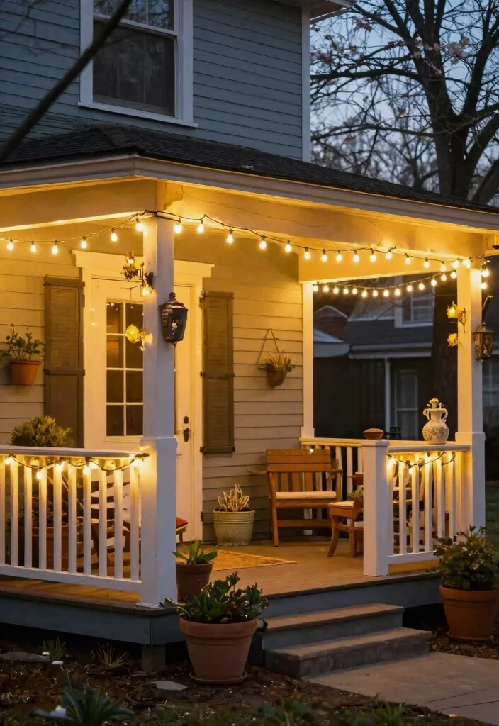 15 Front Porch Ideas Spring Lovers Will Adore 28 15 Front Porch Ideas Spring Lovers Will Adore - 8. Hanging String Lights 1