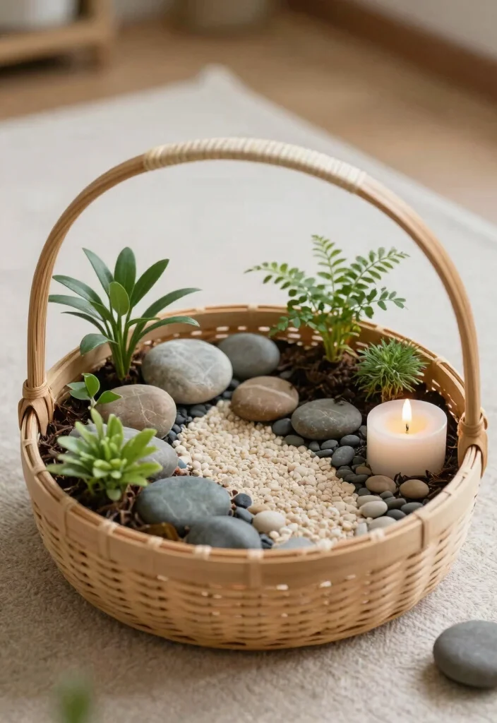 15 Gardening Basket Ideas Gift Lovers Will Adore - 14. Zen Gardening Basket 1