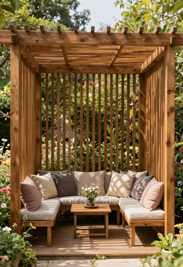 15 Pergola Cover Ideas Waterproof & Stylish 53 15 Pergola Cover Ideas Waterproof & Stylish - 13. Wood Slats 1