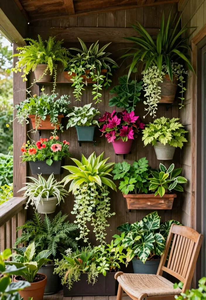 15 Shade Porch Planter Ideas for a Cool Green Touch 38 15 Shade Porch Planter Ideas for a Cool Green Touch - 8. Creative Vertical Gardens 1