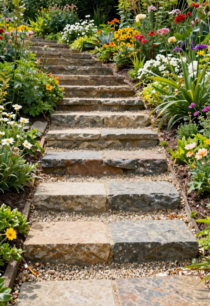 16 Patio Steps Ideas That Elevate Your Outdoor Design 53 16 Patio Steps Ideas That Elevate Your Outdoor Design - 13. Stone Risers with Gravel 1