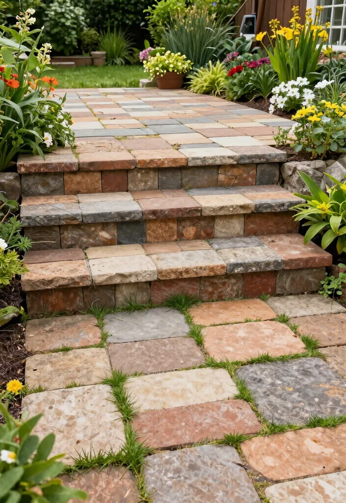 16 Patio Steps Ideas That Elevate Your Outdoor Design 35 16 Patio Steps Ideas That Elevate Your Outdoor Design - 5. Eco-Friendly Pavers 1