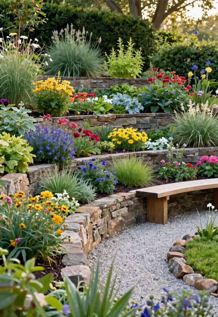 16 Sloping Backyard Ideas That Turn Hills Into Highlights 1 16 Sloping Backyard Ideas That Turn Hills Into Highlights - 1. Terraced Gardens 1