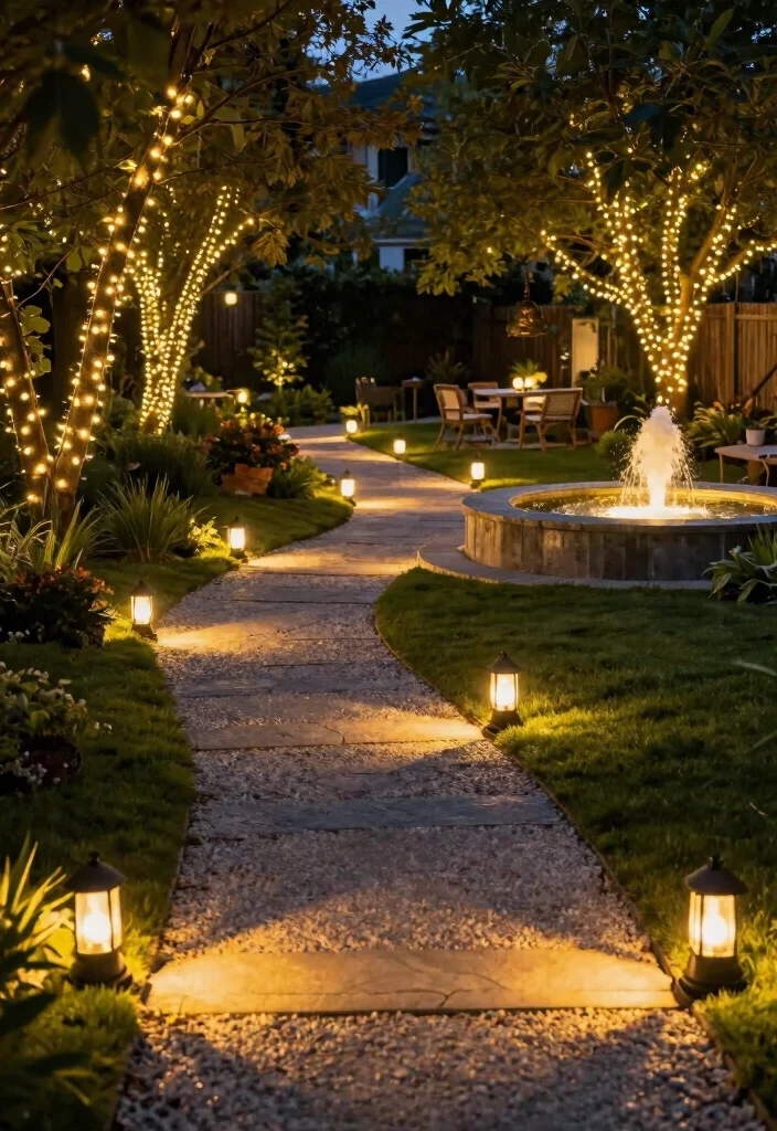 16 Sloping Backyard Ideas That Turn Hills Into Highlights 30 16 Sloping Backyard Ideas That Turn Hills Into Highlights - 10. Outdoor Lighting 1