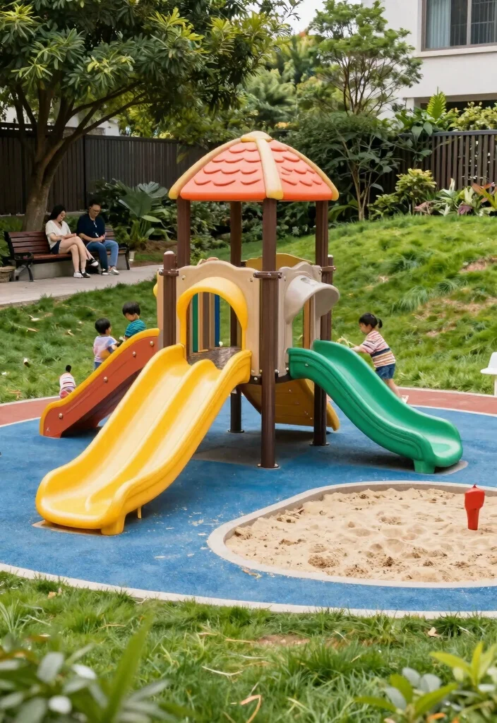 16 Sloping Backyard Ideas That Turn Hills Into Highlights 52 16 Sloping Backyard Ideas That Turn Hills Into Highlights - 12. Play Areas for Kids 1